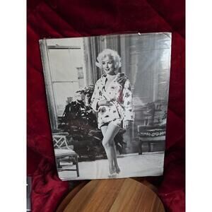Vintage Marilyn Monroe Black & White Poster Print Seductive Pose 16x20"